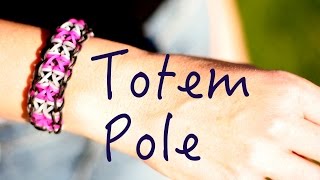 Rainbow Loom Totem Pole Tutorial How To Advanced Niveau avancé français [upl. by Grishilda]