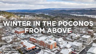 Winter Drone Tour of the Pocono Mountains [upl. by Oakman]