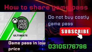 How to share game pass ultimate membership [upl. by Annaiv431]