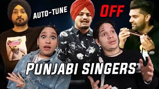 Waleska amp Efra react to PUNJABI SINGERS WITHOUT AUTOTUNE [upl. by Ahsinom244]