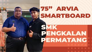 Smartboard Besar 75quot Dekat Sekolah I SMK Pengkalan Permatang [upl. by Haines]