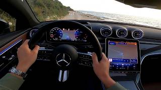 MercedesBenz CLE Coupe POV Test drive Vir Island  Pure nature  Beautiful seaside [upl. by Allard]