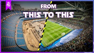 The transformation of the Santiago Bernabéu stadium FROM INSIDE  Real Madrid [upl. by Carree]