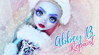 Abbey Bominable ✨ Custom MH Doll Repaint  Mozekyto 2 [upl. by Rehpoitsirhc]