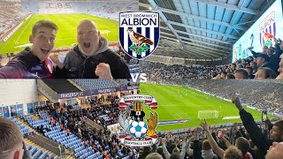 COVENTRY CITY VS WBA VLOG ALBION INVASION AT THE CBS ARENA [upl. by Cha]