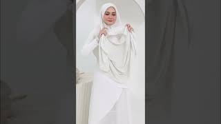 SHAWL Tutorial  Cara Pakai Tudung Shawl Paling Flowy amp Anggun di Pagi Raya [upl. by Yevol228]