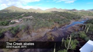 MONSOON Cave Creek in Full Flood [upl. by Dimah]