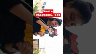 DIY From waste Tharmacol diy art craft cute decor ytshortsindia youtubeshorts [upl. by Yrelle566]