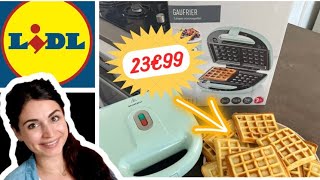 JE TEST LE GAUFRIER DU LIDL [upl. by Derfnam]