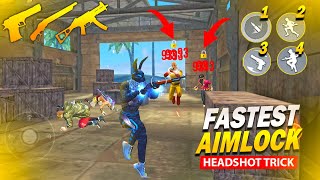 2023 Secret Aim Lock 🔒 Headshot Trick For M1887 Ump amp Desert Eagle😱One Tap Headshot Trick Free Fire [upl. by Inverson]