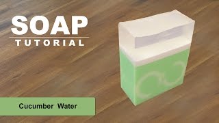 Cucumber Water Melt and Pour Soap Tutorial [upl. by Trebloc]