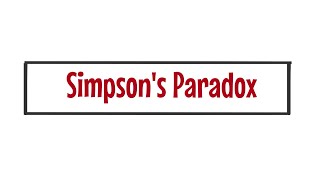 Simpsons Paradox [upl. by Oisinoid48]