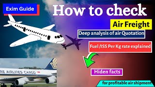 How to ask Airfreight  how to ship by air cargo  Air freight understanding and Analysis Air cargo [upl. by Annnora296]