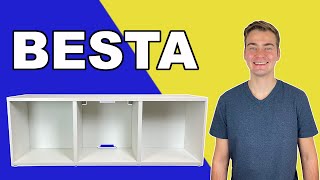 BESTA TV Bench IKEA Tutorial  Step by Step [upl. by Curran]