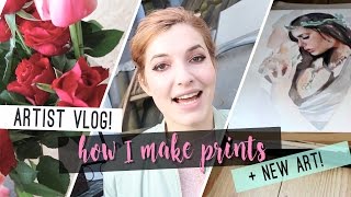 Artist Vlog  HOW I MAKE PRINTS [upl. by Bandler401]