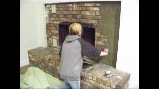 Chic on the Cheap Fireplace Makeover [upl. by Notnert]