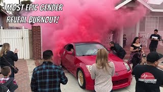 Epic Baby Gender Reveal burnout [upl. by Nored]