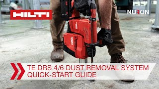 Hilti TE DRS  46  How to set up dust removal system [upl. by Ysdnil]