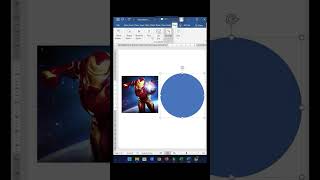 How to fill a picture in a shape  Ms word Msword shorts viral word [upl. by Rhodia]