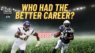 Adrian Peterson vs LaDainian Tomlinson Epic NFL Careers Compared 🏈🔥 [upl. by Nitnerb97]