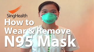 N95 3M mask How to Wear and Remove [upl. by Odarbil]