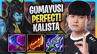 GUMAYUSI PERFECT GAME WITH KALISTA  T1 Gumayusi Plays Kalista ADC vs Jinx  Bootcamp 2023 [upl. by Eire]