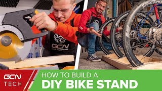 How To Build A Bike Stand  Easy DIY Road Bike Storage [upl. by Wilfred]