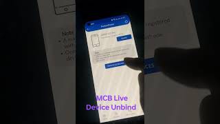 How To Unbind MCB Live App from Devices  MCB Live  Trusted Devices [upl. by Avin]