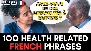 100 useful FRENCH HEALTH RELATED PHRASES in English [upl. by Bolitho]