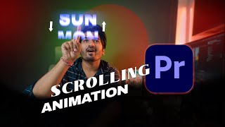 Scrolling Text Effect in Premiere Pro Simple Tutorial [upl. by Goodrow]