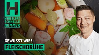 Schnelles Fleischbrühe Rezept von Steffen Henssler [upl. by Gracye352]