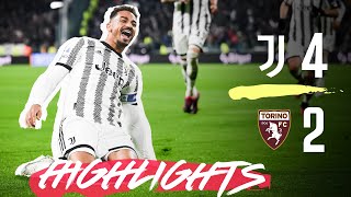 HIGHLIGHTS JUVENTUS 42 TORINO  DERBY GLORY IN SIXGOAL THRILLER [upl. by Rand]