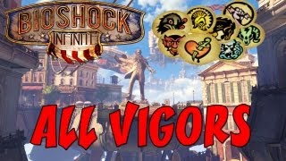 Bioshock Infinite  All Vigors All locations Well Rounded TrophyAchievement [upl. by Eseilanna]