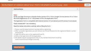 RECRUITMENT OF VARIOUS GROUP B amp C POSTS FOR JIPMER Puducherry July  2024 Central govt job [upl. by Yorled]