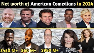 Top 10 Richest American Comedians in 2024  American comedians  global data comparison [upl. by Lleruj316]