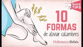 CALAMBRES en el embarazo 😩⚡ 10 FORMAS DE ALIVIARLOS 👇 [upl. by Adihsaar452]