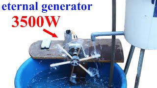 I turn the fan into a permanent water turbine generator [upl. by Garvin]