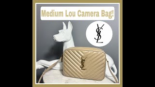 YSL LOU CAMERA BAG  REVIEW AND WHATS IN MY BAG  MOD SHOTS  LUX WIFE LIFE [upl. by Ahsiekyt127]