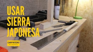 Como usar una sierra japonesa  Tips de Carpintería [upl. by Madriene85]