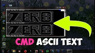 How to make custom asciiart in Command prompt  Batch file💻⌨️🖥️ [upl. by Annoek549]