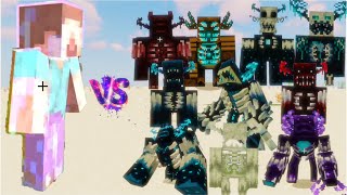 Herobrine VS All Powerful Warden Zorden Tryden  Minecraft Mob Battle [upl. by Sloatman634]