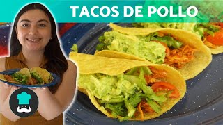 TACOS de POLLO Fáciles y Rápidos 🌮 Receta Original Mexicana [upl. by Shaughn]