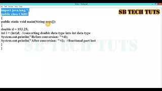 Type Casting in Java  Narrowing  Explicit Conversion  Java Programming  Telugu [upl. by Fleurette598]