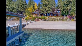 Inviting Lakefront Estate in Incline Village Nevada  Sothebys International Realty [upl. by Hartfield]