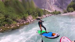 Wildwasser SUP Advanced Kurs vom 16 Juli 2017 [upl. by Marika]