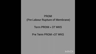 Prelabor rupture of membranesgynaecologists obgy labour pretermlabor [upl. by Hudgens579]