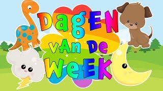 Dagen van de week  Liedje  Maandag zwaai ik  Thuisonderwijs Nederland Kleuteronderwijs Educatief [upl. by Anoerb]