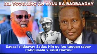 Sagaal sii daayay sadax Nin oo loo toogan rabay Cabdullaahi Yuusuf dartiis [upl. by Dranik]