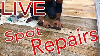 Spot Repairs LIVE on Wood Floors by Lenny Hall of NWFA with Scraper [upl. by Skippy847]