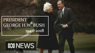 Former President George HW Bush escorted into Capitol [upl. by Markman704]